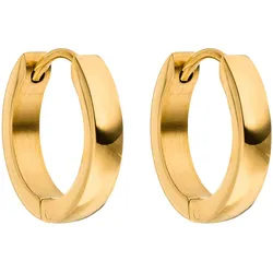 Paar Creolen PURELEI "Schmuck Geschenk Smooth Ohrringe, 23121", gold (gelbgoldfarben), Ohrringe, Damen, Edelstahl