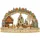 Hti-Living Schwibbogen Leuchtbogen LED Winterdorf mit Zapfen 1-tlg beige