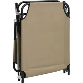 vidaXL Sonnenliege Klappbar Oxford-Gewebe & Pulverbeschichteter Stahl