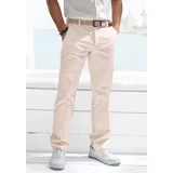 John Devin Chinohose JOHN DEVIN "regular-fit, lange Oxford Hose", Herren, Gr. 32, Länge 32, beige, Web, Obermaterial: 98% Baumwolle, 2% Elasthan, unifarben, regular fit lang, Hosen Chinohose, aus elastischer Baumwoll-Qualität, Topseller