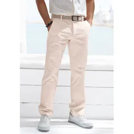 John Devin Chinohose JOHN DEVIN "regular-fit, lange Oxford Hose", Herren, Gr. 32, Länge 32, beige, Web, Obermaterial: 98% Baumwolle, 2% Elasthan, unifarben, regular fit lang, Hosen Chinohose, aus elastischer Baumwoll-Qualität, Topseller