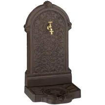 Relaxdays Standbrunnen Antik Dunkelbraun