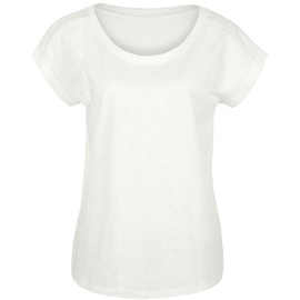 VIVANCE T-Shirt, (Packung, 2er-Pack), mit Häkelspitze an der Schulter, schwarz, creme, Gr.32/34