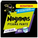 Pampers Ninjamas Nachthöschen / Höschenwindeln für Jungs 4-7 Jahre, Monatsbox