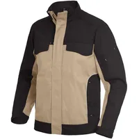 FHB Arbeitsjacke, Ernst, Twill / beige;schwarz - L,