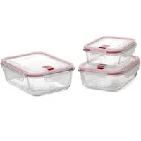 Tatay Frischhaltedose rot 0,64 l 3-teiliges Set