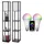 Lunartec 2er-Set Holzregal-Stehlampen 2er-Set Schwarz