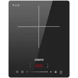 CIARRA Einzel-Induktionskochplatte Induktionskochfeld 8 Stufen Timer VM1TIH
