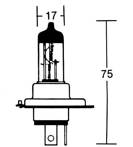 SHIN YO HS1 Glühlampe 12V 35/35W PX43t, weiss