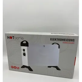 Hotserie Elektroheizung 3 Heizstufen Heizgerät regelbares Thermostat Heizstrahler mobile Heizung, 750/1250/2000 Watt, weiß