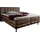 Home Affaire Boxspringbett HOME AFFAIRE "Cafone", braun, B:184cm L:211cm, Bezug der Spiegelfläche Matratzendrell aus 100% Polyester;feiner Strukturstoff-Bezug (100% Polyester), Komplettbetten, Boxspringbett, inkl.