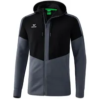 Erima Squad Trainingsjacke mit Kapuze Kinder - schwarz /