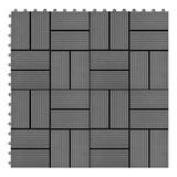 vidaXL 22 Stk. Terrassenfliesen 30 x 30 cm 2 qm WPC Grau