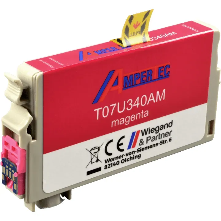 Ampertec Tinte ersetzt Epson C13T07U340  407  magenta