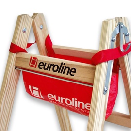 Euroline Holz Stufenstehleiter 2 x 5 Stufen 1057705