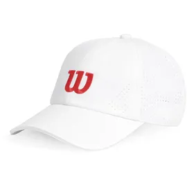 Wilson Active Perforierte Kappe Bright White Infrared S-M