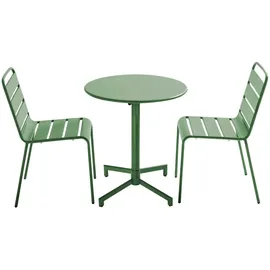 Oviala Gartenset 2 Stühle 1 Tisch 2-Sitzer 0 x 0 x 0 cm grün