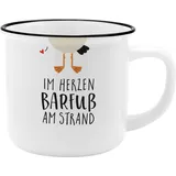 GRUSS & CO Becher mit Motiv Strand 0,35 l Mehrfarbig