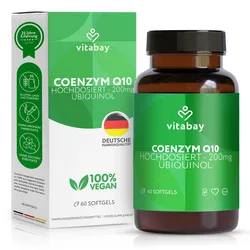 Vitabay Coenzym Q10 Ubiquinol 200 mg Bioaktiv - Hochdosiert Weichkapseln 60 St