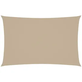 vidaXL Sonnensegel Oxford-Gewebe Rechteckig 4 x 7 m Beige