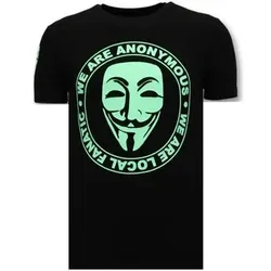 Local Fanatic  T-Shirt S We Are Anonymous  in Schwarz, EU S