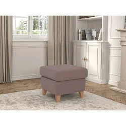 Stauraumhocker SIT & MORE "Visby", rosa (altrosa), B:58cm H:48cm, Hocker, Stauraum, auch erhältlich mit Wasser zu reinigendem "Soft clean" Bezug