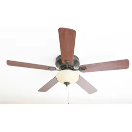 Westinghouse Everett 132 cm Deckenventilator nickel/espresso/apfelholz mit Licht