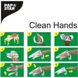 Papstar Clean Hands Base Kit Edelstahl 11,5 cm x 12,7 cm x 22 cm silber