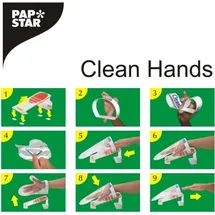 Papstar Clean Hands Base Kit Edelstahl 11,5 cm x 12,7 cm x 22 cm silber