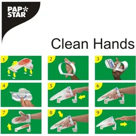 Papstar Clean Hands Base Kit Edelstahl 11,5 cm x 12,7 cm x 22 cm silber