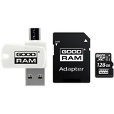 GoodRam All in One M1A4 - USB/Micro-USB-Kartenleser + 128GB micro SD-Karte