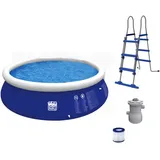Happy People Pool blau, ØxH: 360 x 90 cm