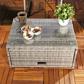 MuCoLa Gartenlounge-Set 4-tlg. Grau