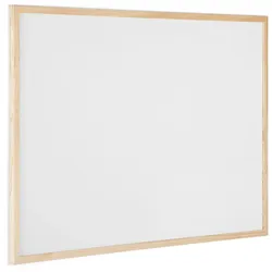 Bi-Office Whiteboard Mit Holzrahmen, magnetisch, 80 x 60 cm, Hergestellt in Europa