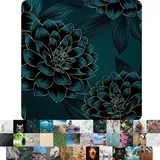 WCShop24 Badematte Dahlien 53 x 53 cm