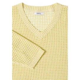 Cecil Kurzarmpullover Gelb XL
