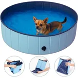 Faltbarer Hundepool - 120x30cm - Blau