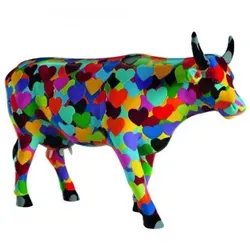 Heartstanding Cow - Cowparade Kuh Large