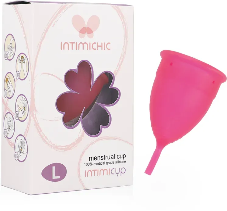 INTIMICHIC - MENSTRUAL CUP MEDIZINISCHES SILIKON - GRÖSSE S - L