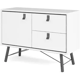 VCM Ebuy24 Rye Sideboard 1 Tür, 2 Schubladen mattweiss.