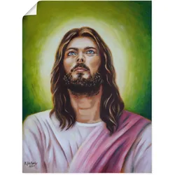 Artland Wandbild »Jesus Christus Porträt«, Christliche Bilder, (1 St.), als Leinwandbild, Poster in verschied. Größen Artland Farbe Bild(er): grün