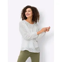 Heine Langarm-Bluse in ecru | Gr.: 46