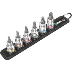 Wera, Steckschlüssel + Stecknuss, Belt Zyklop BitnussSatz Torx (1/2″, 12.5 mm)