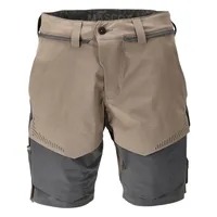 Mascot Stretch-Shorts "22149-605" Customized - 24C49 - dunkel-sandbeige/anthrazit