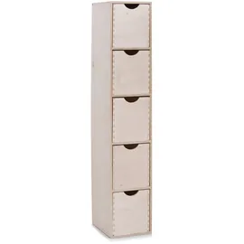 Zeller Schubladenelement Birke 5 Fächer 86,3 cm x 21 cm x 18 cm Natur