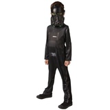 Rubies Star Wars Death Trooper Basic Kostüm für Kinder Kindergröße: 128 - Schwarz
