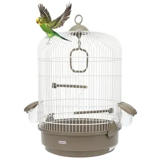 GarPet Vogelkäfig Papagei Vögel Kanarien Wellensittich Käfig Papageienkäfig rund