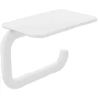 Hewi Serie 480 WC-Papierhalter 480.21.00260DX mit Ablage, pulverbeschichtet weiß