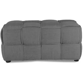 Homestyle4u Hocker Grau, 86x40x43 cm, Wohnzimmer, Hocker, Sitzhocker