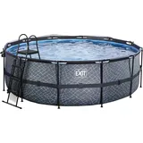 EXIT TOYS Stone Pool 427 x 122 cm inkl. Sandfilter und Abdeckung